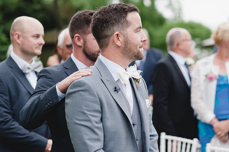 Darling Peach Sage Green Grey Farm Wedding http://www.photographybybea.co.uk/