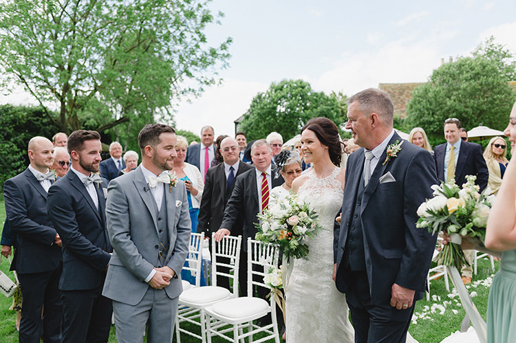 Darling Peach Sage Green Grey Farm Wedding http://www.photographybybea.co.uk/