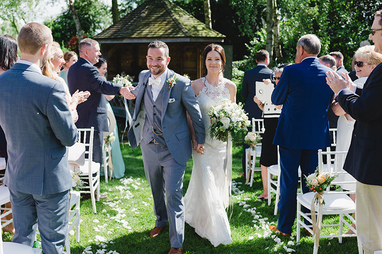 Darling Peach Sage Green Grey Farm Wedding http://www.photographybybea.co.uk/
