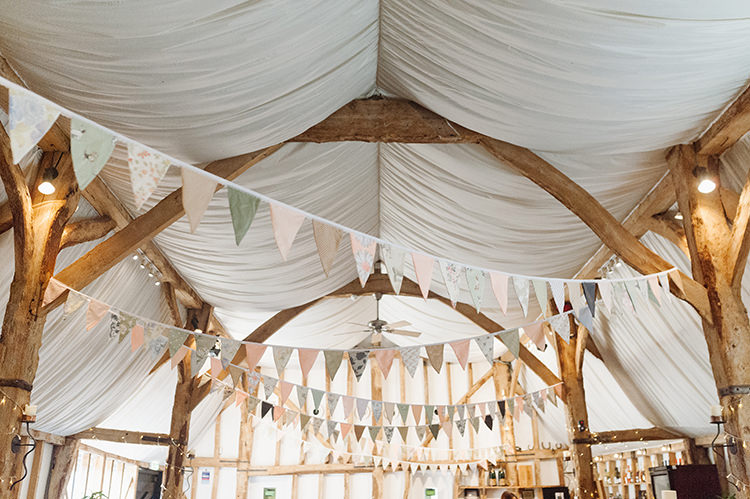 Bunting Barn Darling Peach Sage Green Grey Farm Wedding http://www.photographybybea.co.uk/