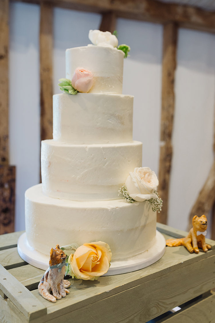 Buttercream Cake Flowers Cream Darling Peach Sage Green Grey Farm Wedding http://www.photographybybea.co.uk/ http://www.photographybybea.co.uk/