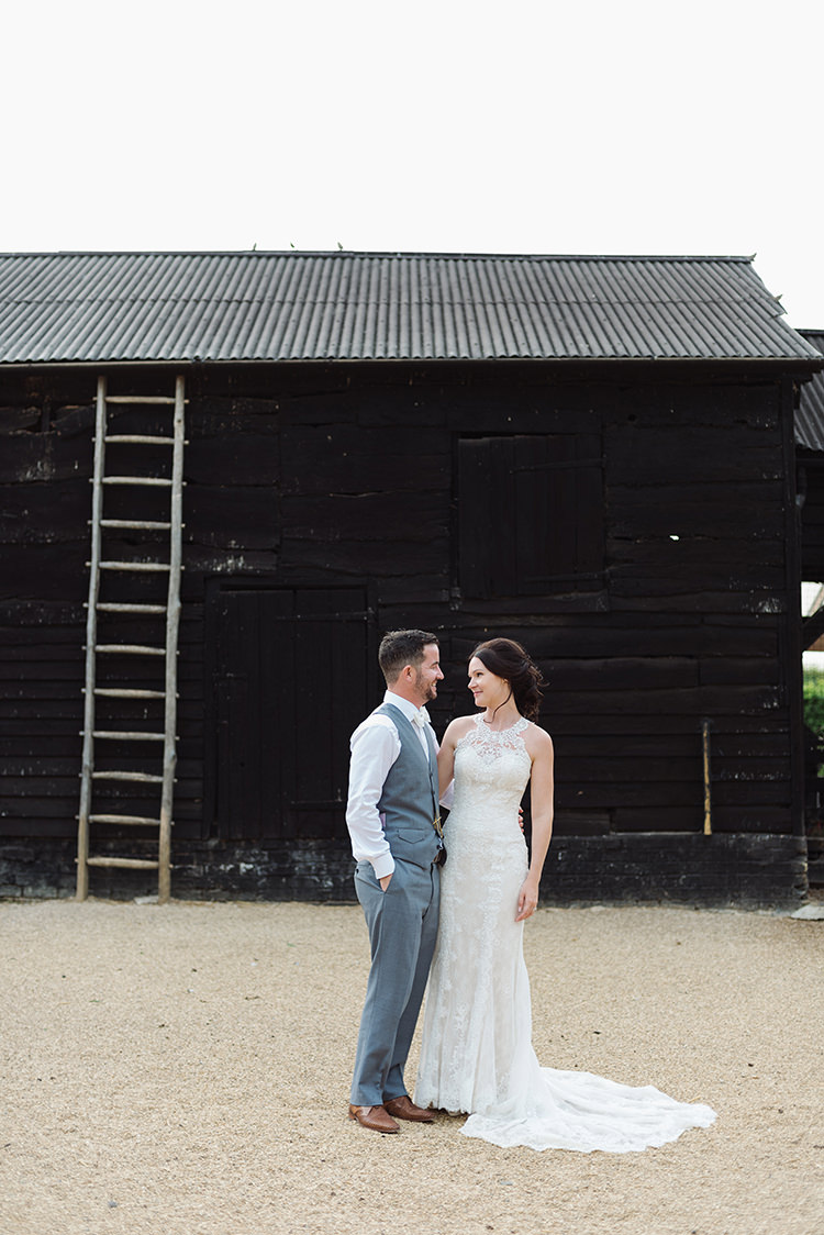 Darling Peach Sage Green Grey Farm Wedding http://www.photographybybea.co.uk/