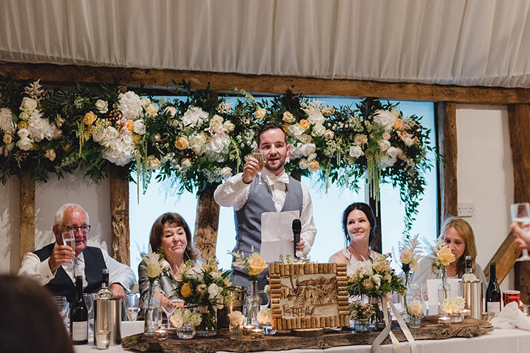 Darling Peach Sage Green Grey Farm Wedding http://www.photographybybea.co.uk/