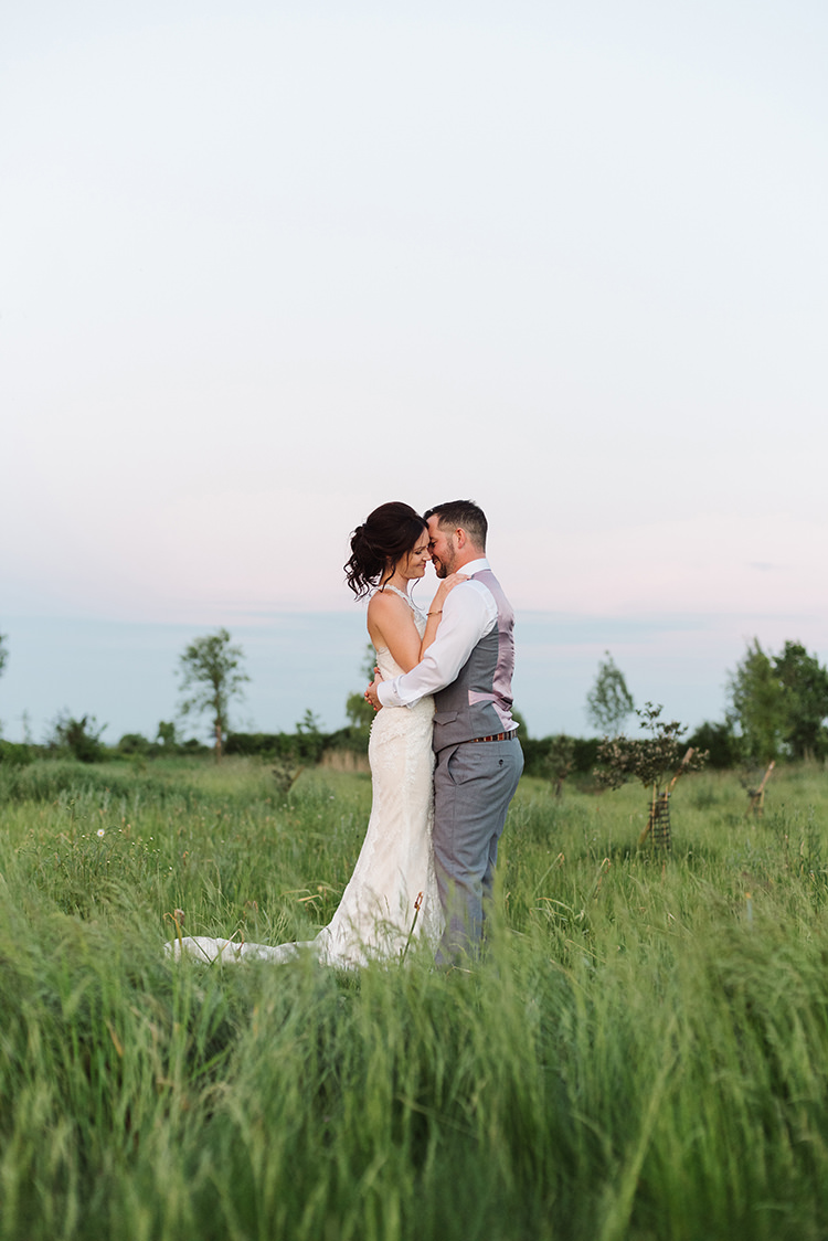 Darling Peach Sage Green Grey Farm Wedding http://www.photographybybea.co.uk/