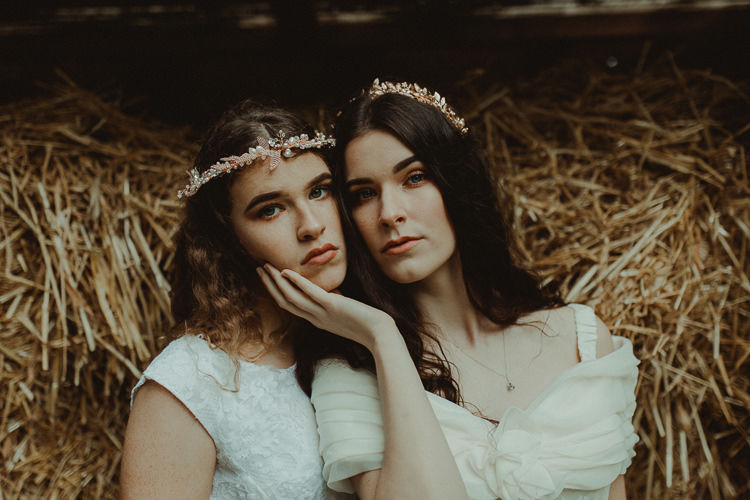 Hair Accessory Crown Tiara Bride Bridal Moody Ethereal Winter Woodland Wedding Ideas http://belleartphotography.co.uk/