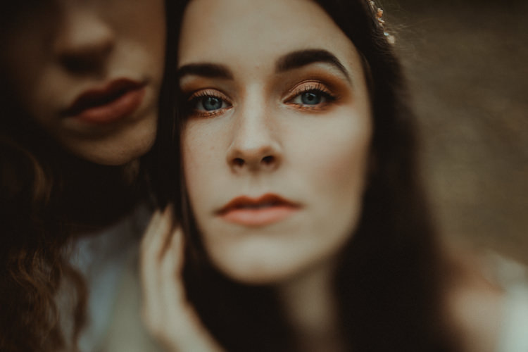 Make Up Bride Bridal Style Moody Ethereal Winter Woodland Wedding Ideas http://belleartphotography.co.uk/