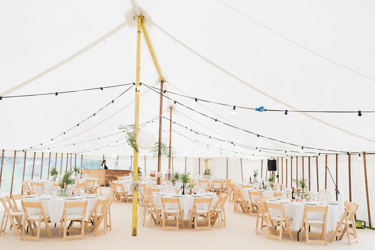 Pole Tent Marquee Festoon Lights Fun Late Summer Outdoor Farm Wedding http://bowtieandbellephotography.co.uk/