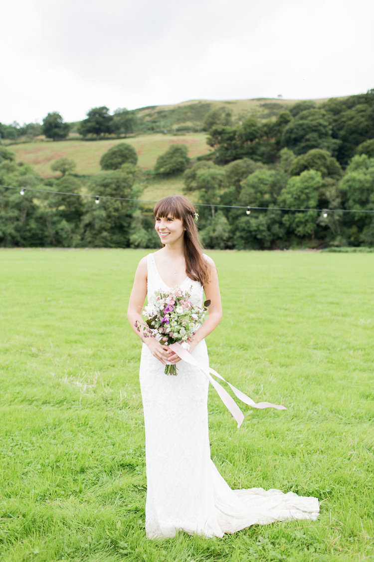 Solange BellaDonna by Wendy Makin Dress Gown Bride Bridal Fun Late Summer Outdoor Farm Wedding http://bowtieandbellephotography.co.uk/