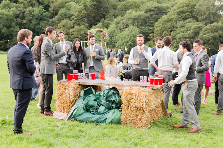 Beer Pong Fun Late Summer Outdoor Farm Wedding http://bowtieandbellephotography.co.uk/