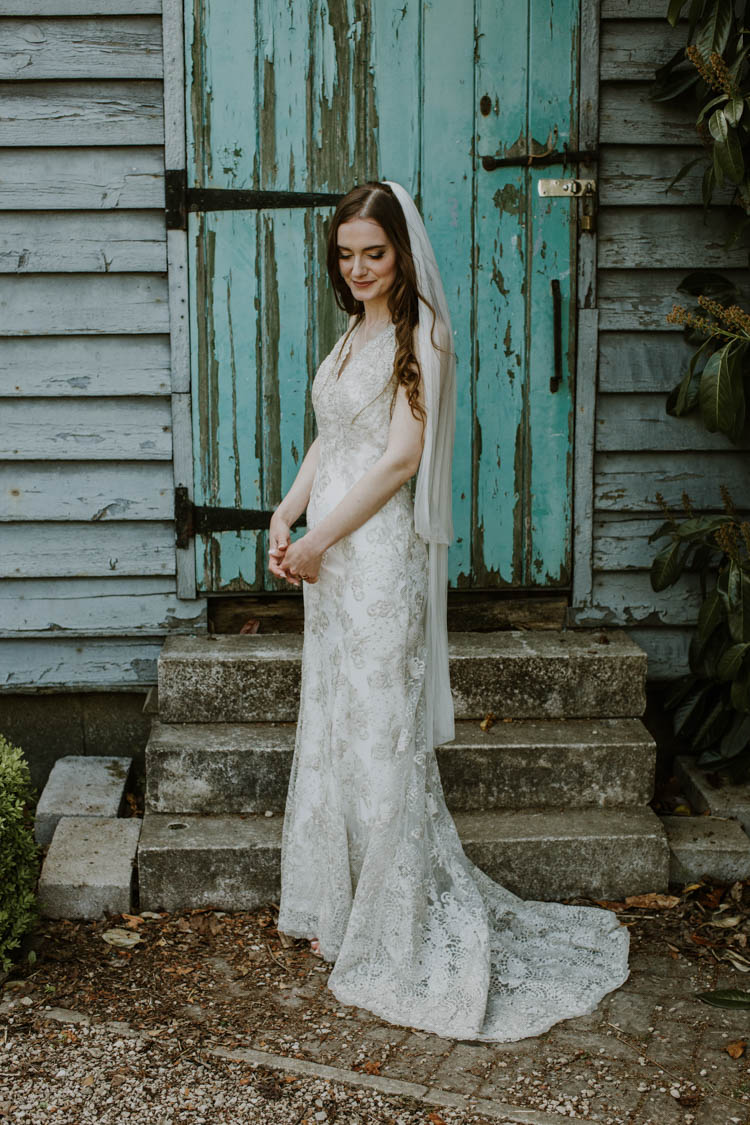 ASOS Lace Dress Gown Bride Bridal Rustic Copper Spring Barn Wedding http://www.alexandrajane.co.uk/