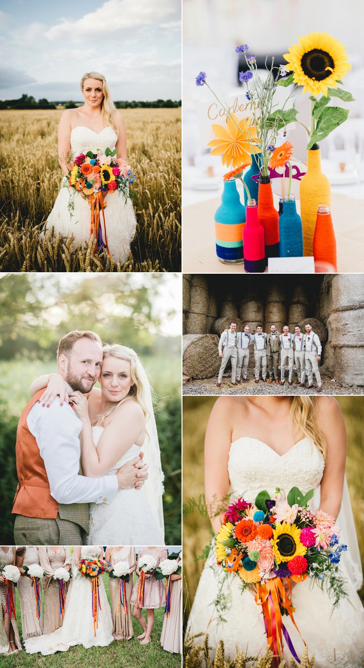 Multicolour Summer Real Wedding Ideas Inspiration Trends 2017 2018 http://benjaminmathers.co.uk/