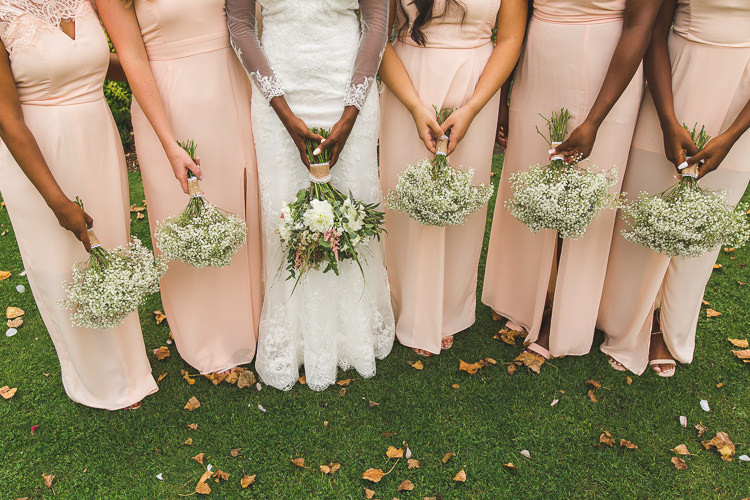 Bride Bridal Gown Dress Bouquet Gypsophila Blush Pink Whimsical Romantic Barn Wedding http://kirstymackenziephotography.co.uk/