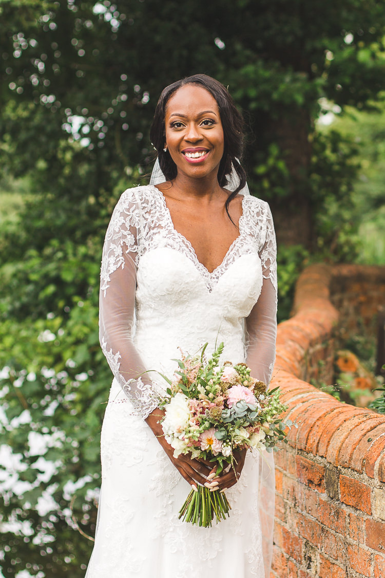 Bride Bridal Maggie Sottero Long Sleeved Lace Dress Sweetheart Whimsical Romantic Barn Wedding http://kirstymackenziephotography.co.uk/