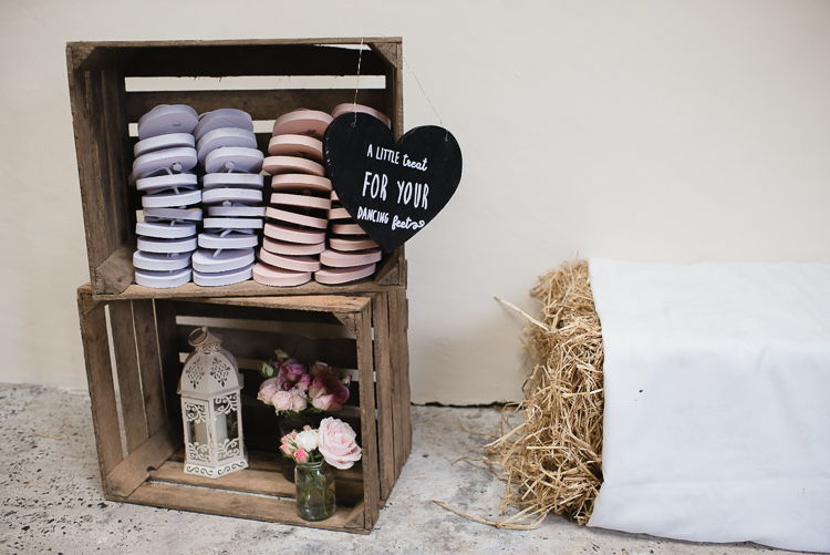 Flip Flops Dancing Feet Fruit Crates Personal Homegrown Country Farm Wedding https://www.emmahare.com/