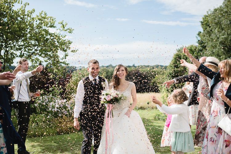 Bride Bridal Princess Embellished Sparkle Top Waistcoat Groom Confetti Personal Homegrown Country Farm Wedding https://www.emmahare.com/