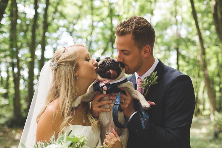 Rustic Outdoor Summer Wedding Pet Pug http://kirstymackenziephotography.co.uk/