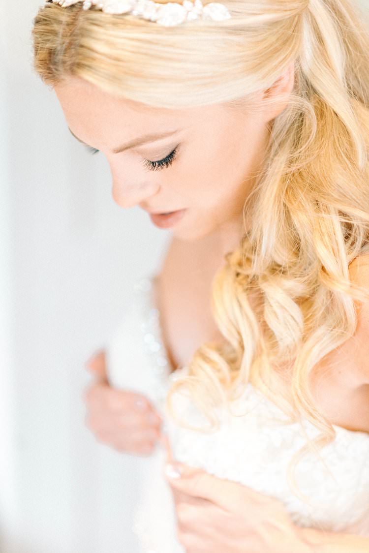 Long Hair Bride Bridal Waves Blonde Rustic Summer Country DIY Barn Wedding http://sarahjaneethan.co.uk/
