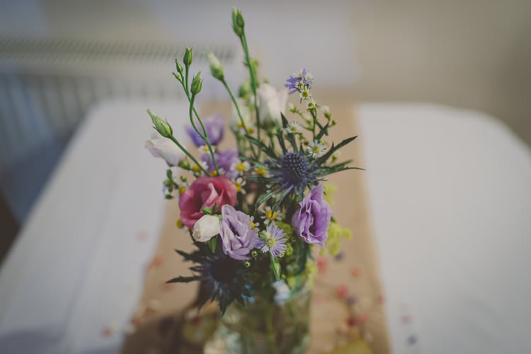 Jar Flowers Quirky Afternoon Tea Wedding http://laurarhianphotography.co.uk/