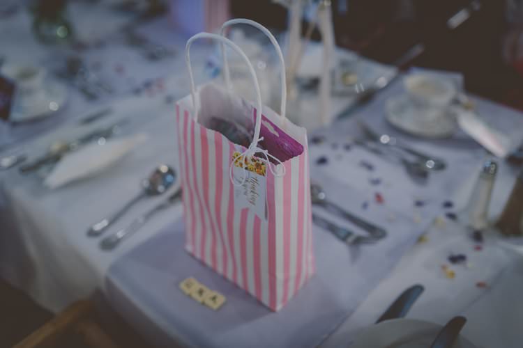 Kids Childs Bag Favours Quirky Afternoon Tea Wedding http://laurarhianphotography.co.uk/