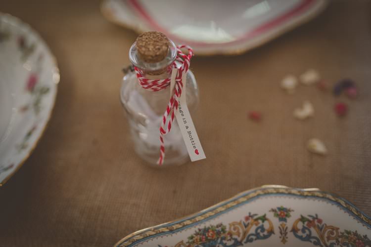 Message Bottle Guest Book Quirky Afternoon Tea Wedding http://laurarhianphotography.co.uk/