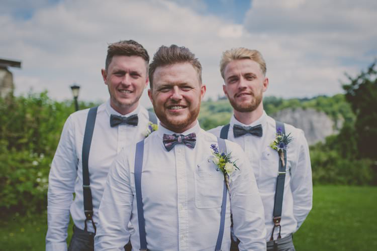 Bow Tie Braces Groom Groomsmen Quirky Afternoon Tea Wedding http://laurarhianphotography.co.uk/