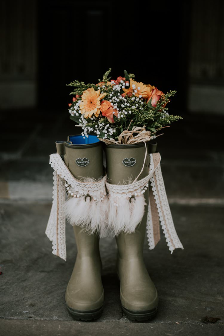 Wellies Wellington Boots Bride Bridal Rustic Peaky Blinders Vineyard Wedding Yorkshire https://www.kazooieloki.co.uk/