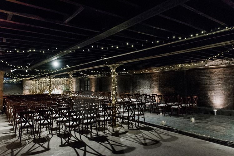 Fairy light Candle Atmospheric Pea Light Rustic Underground Ceremony Bright Very Colourful Quirky Fun City Wedding London http://www.babbphoto.com/