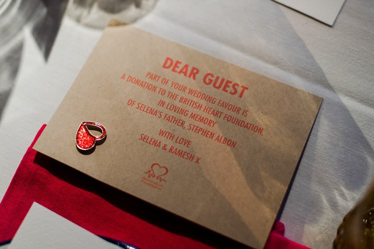 Charity Favour Donation Bright Very Colourful Quirky Fun City Wedding London http://www.babbphoto.com/