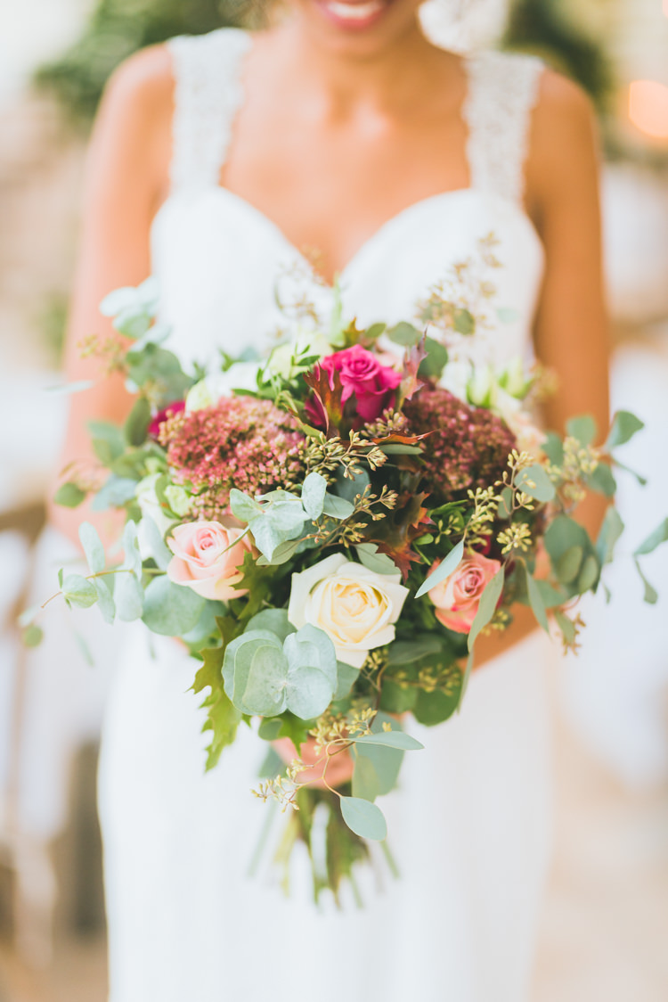 Bouquet Flowers Bride Bridal Pink White Rose Greenery Foliage Natural Soft Outdoors In Wedding Ideas https://www.lewisfackrell.co.uk/