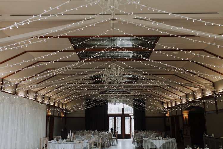 Fairy Lights Reception Venue Room Ethereal Opulent Woodland Inspired Wedding http://jaynelindsay.com/