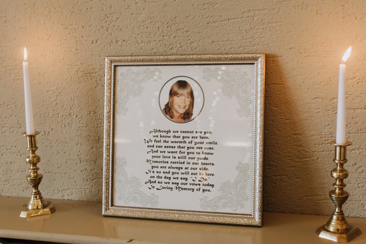 Lost Loved One Memory Candle Ethereal Opulent Woodland Inspired Wedding http://jaynelindsay.com/