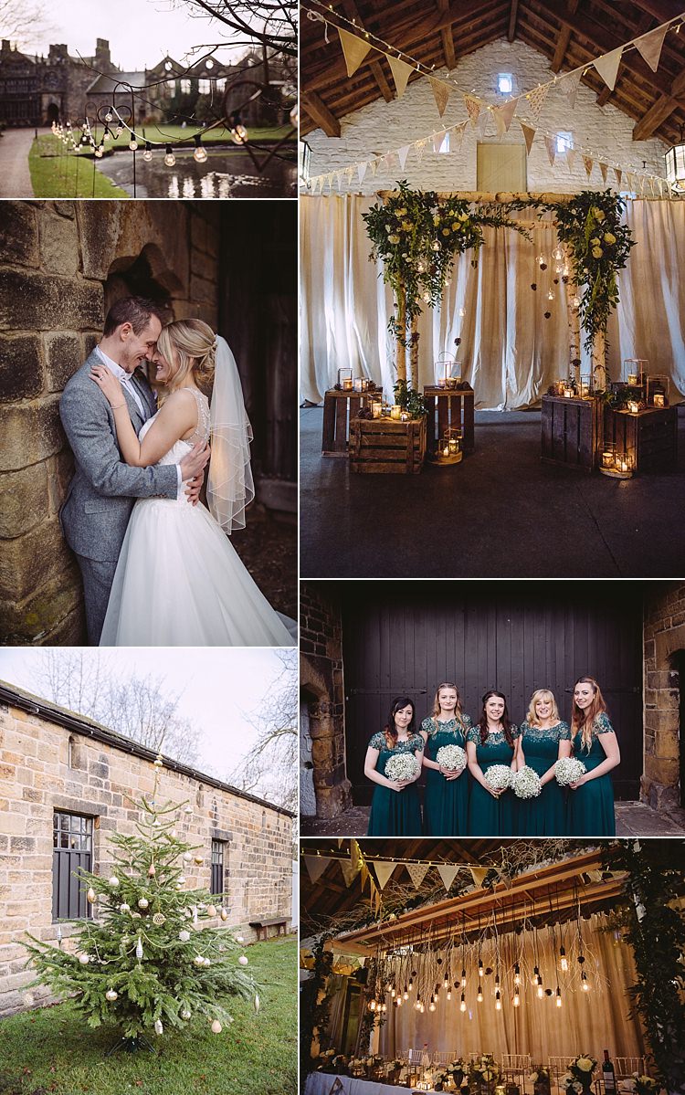 Christmas Winter Wedding Green Candles Ideas Trends 2018 Inspiration http://hayleybaxterphotography.com/