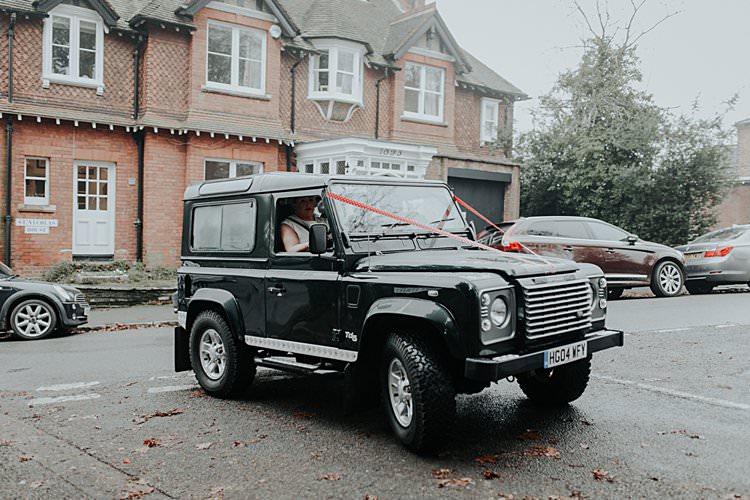 Jeep Car Transport Traditional Christmas Wedding Red Festive https://lolarosephotography.com/