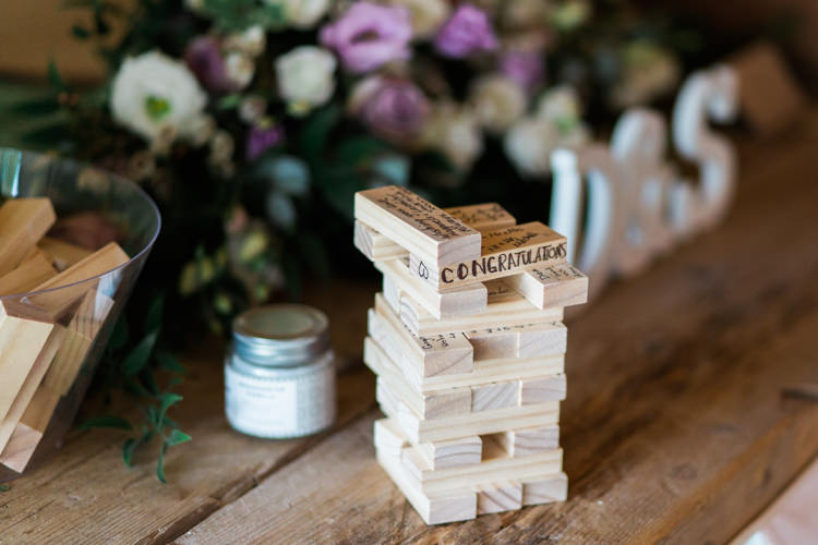 Jenga Guest Book Darling Hand Made Tipi Garden Wedding https://www.gemmagiorgio.com/