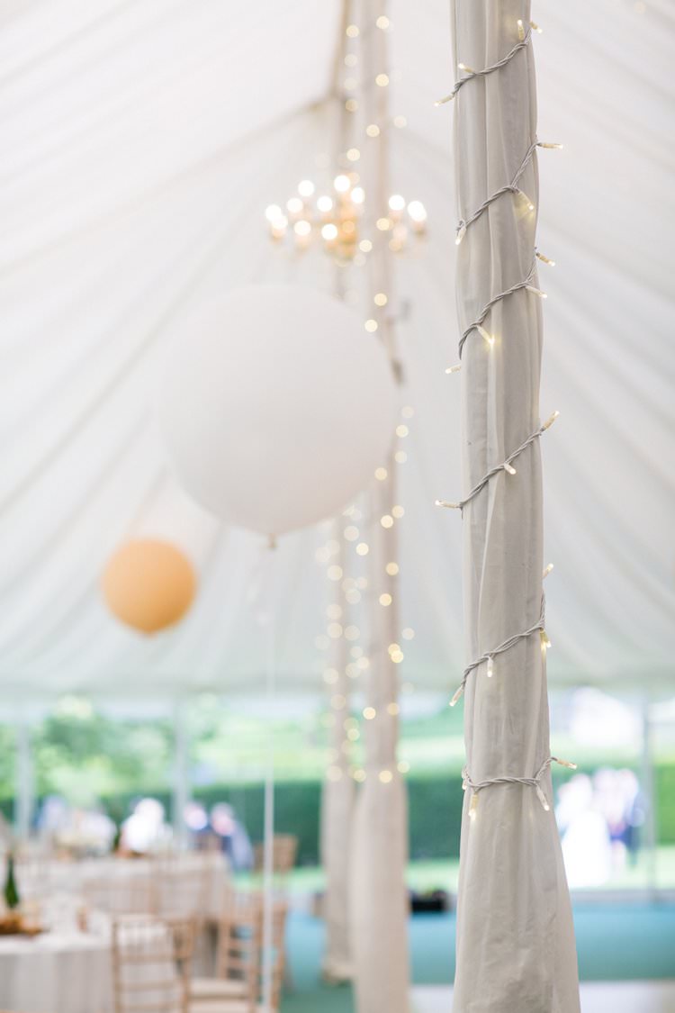 Balloons Fairy Lights Marquee Pretty Floral Pastels Summer Wedding https://www.binkynixon.com/