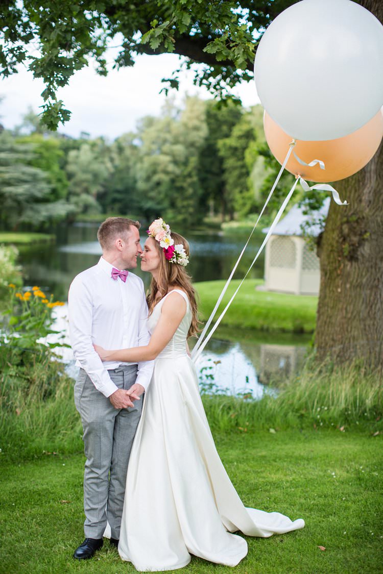 Balloons Bride Groom Pretty Floral Pastels Summer Wedding https://www.binkynixon.com/