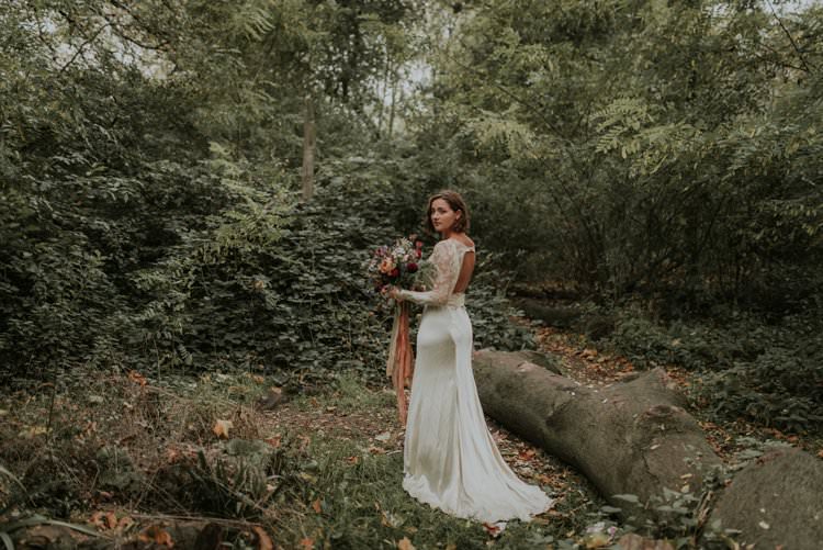 Vintage Dress Gown Sillk Lace Bride Bridal Autumn Hygge Wedding Ideas http://meganelle.co.uk/