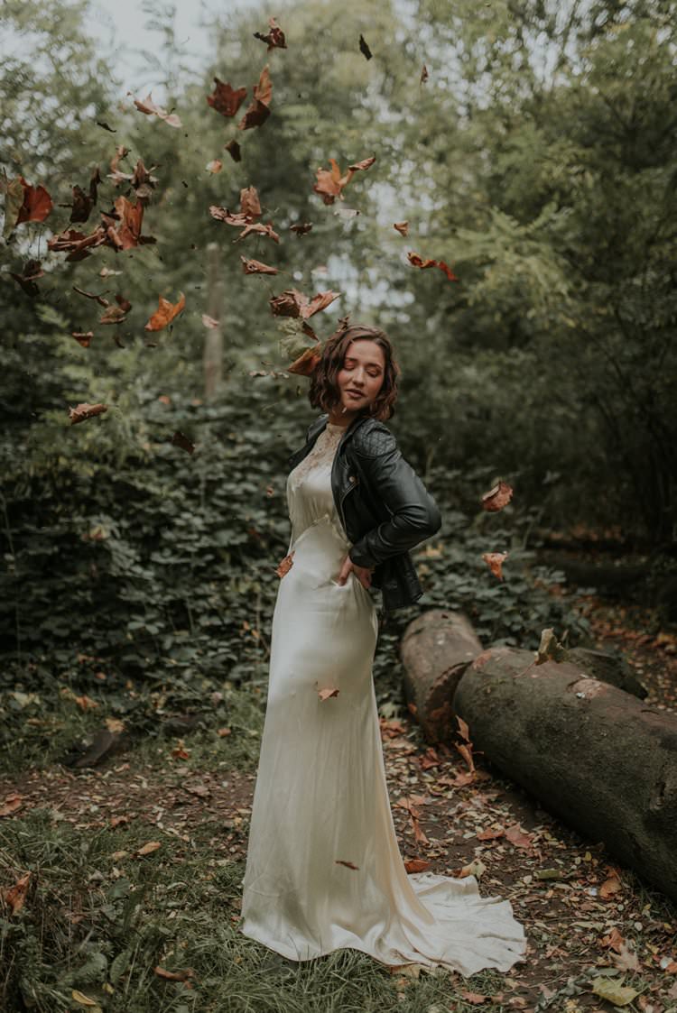 Personlised Illustrated Bride Bridal Leather Jacket Autumn Hygge Wedding Ideas http://meganelle.co.uk/