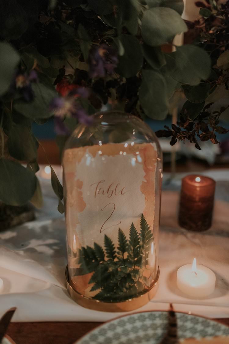 Calligraphy Stationery Paper Table Number Jar Bell Autumn Hygge Wedding Ideas http://meganelle.co.uk/