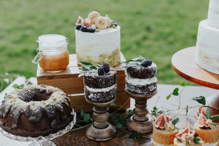 Dessert Cake Table Bohemian Luxe Coastal Wedding Ideas https://www.tarastattonphotography.com/