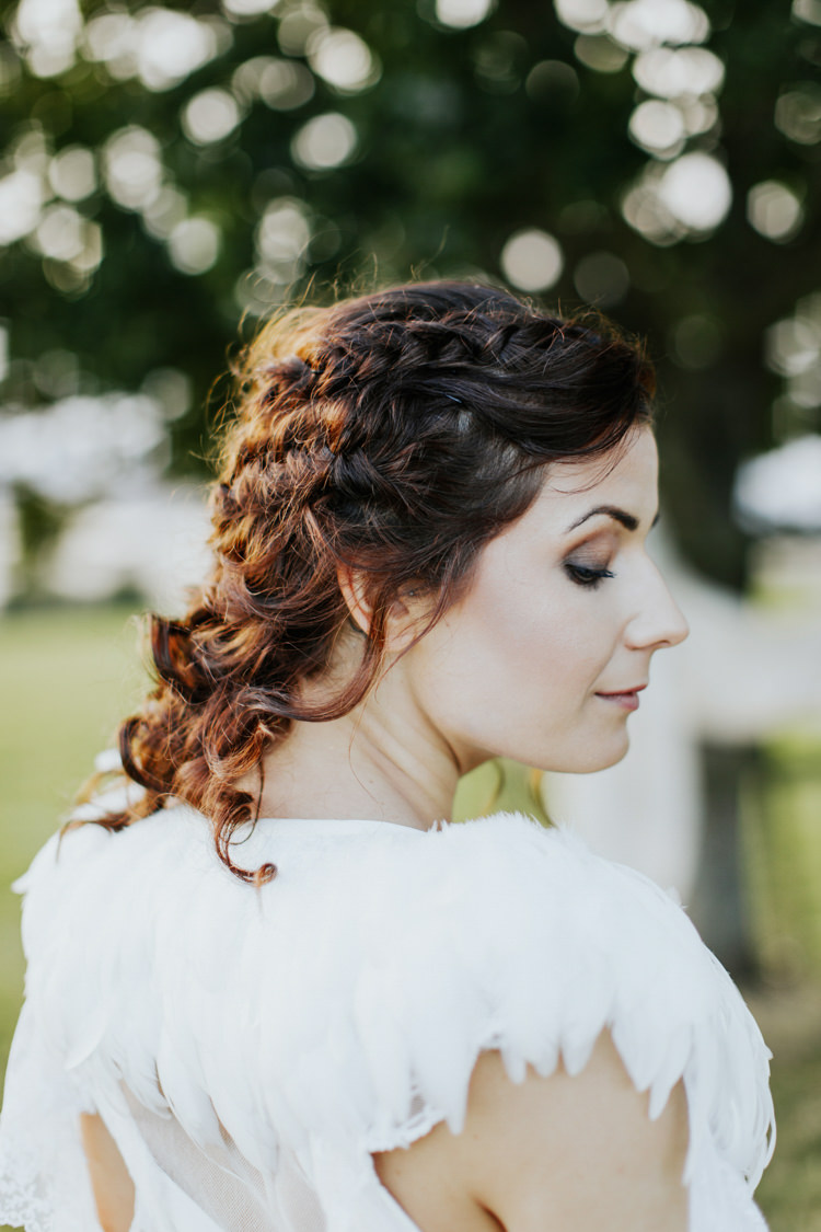 Bride Bridal Hair Style Plaits Braids Bohemian Luxe Coastal Wedding Ideas https://www.tarastattonphotography.com/