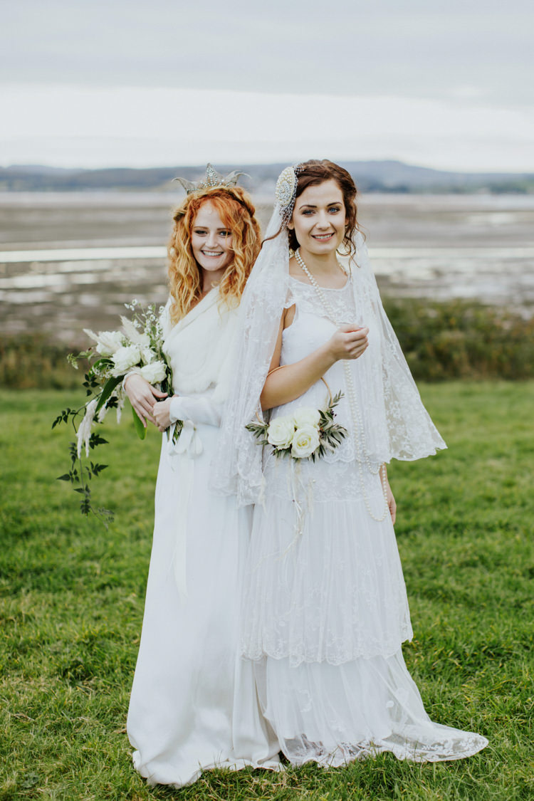 Vintage Lace Dress Gown Sleeves Bride Bridal Bare Foot Free Spritied Cape Veil Bohemian Luxe Coastal Wedding Ideas https://www.tarastattonphotography.com/