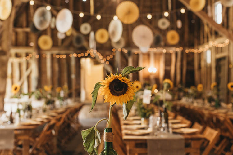 Creative Yellow Grey Barn Wedding http://www.hajley.com/