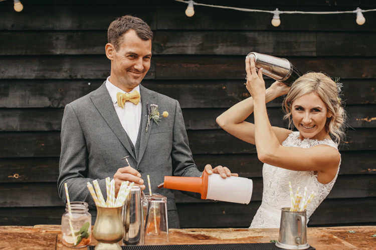 Creative Yellow Grey Barn Wedding http://www.hajley.com/