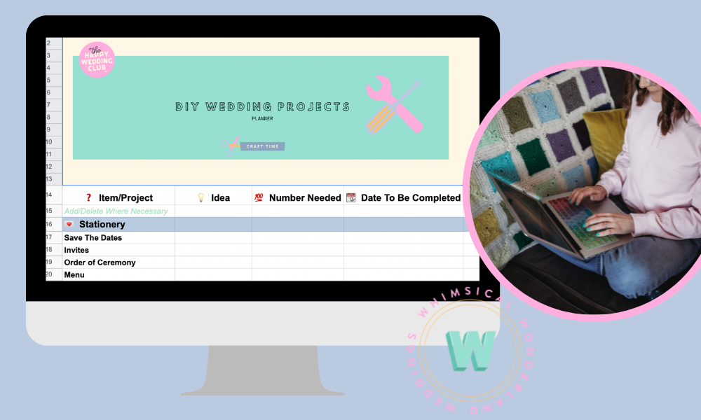 DIY Wedding Planning Spreadsheet