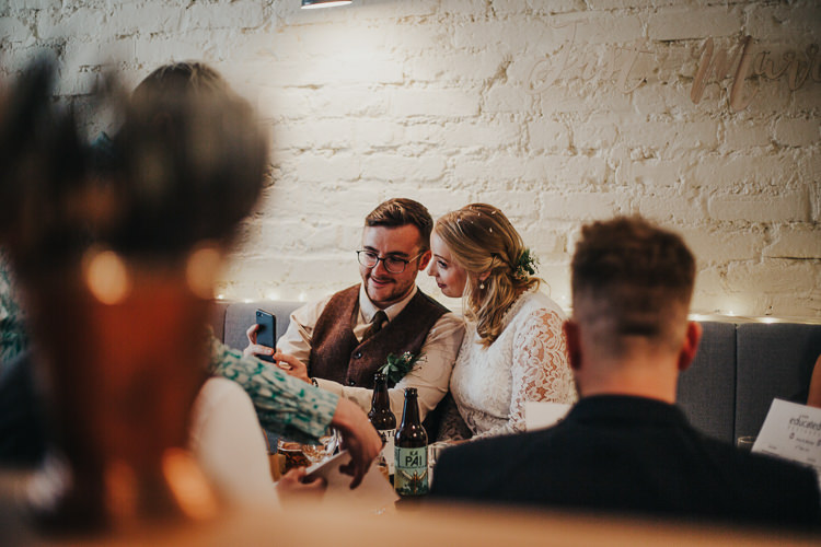 Wedding Bride Groom City Photography Restaurant Rustic Chic Trendy Scotland | Cool Edinburgh City Elopement http://www.arcadiancity.co.uk/