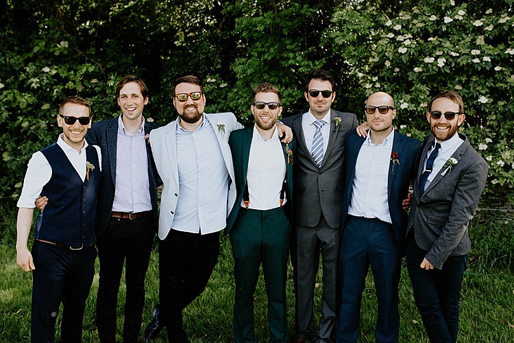 Groom Groomsmen Mismatched Suits Mega Laid Back Festival Party Wedding http://www.jessicawilliams.photography/