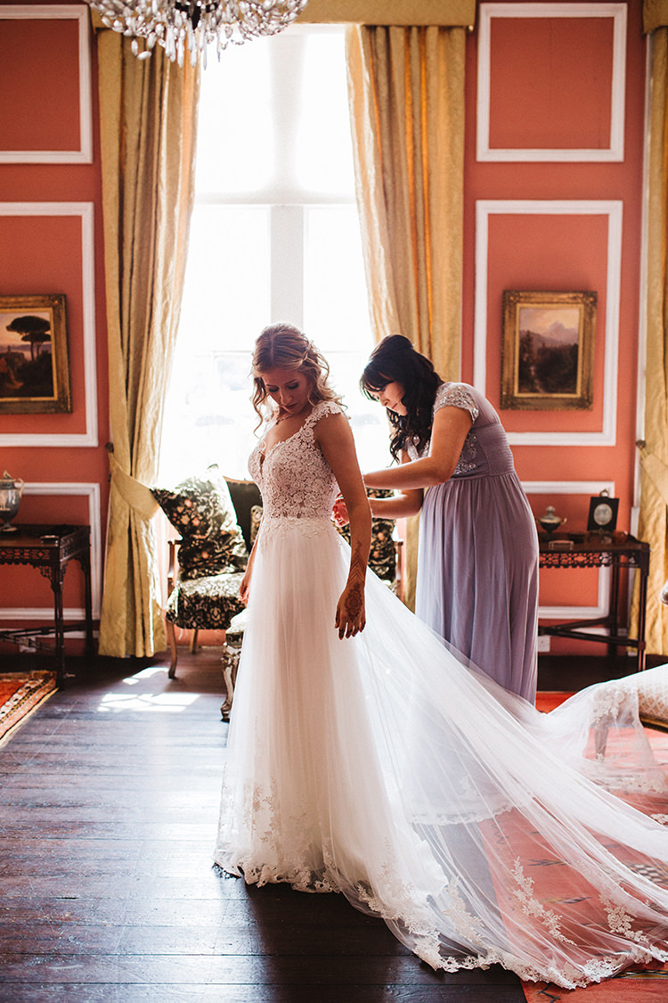 Essense of Australia Lace Tulle Dress Gown Straps Bride Bridal English Country Garden Wedding Colourful Indian Party https://www.maytreephotography.co.uk/