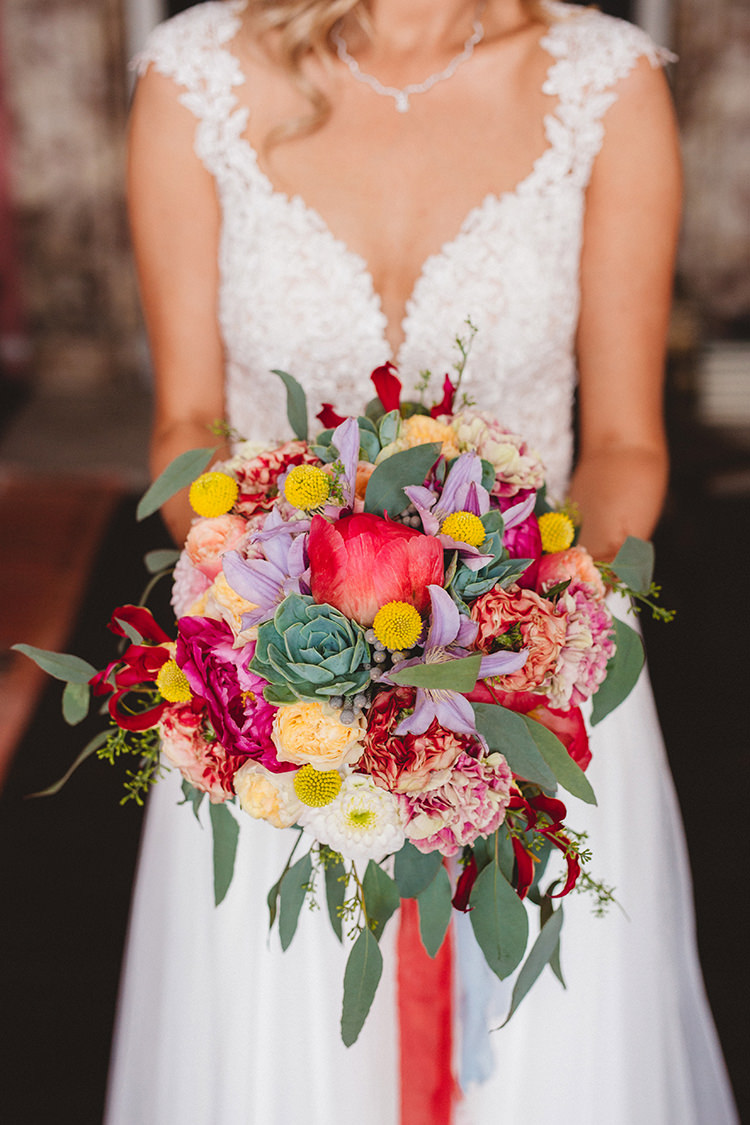 Bouquet Flowers Bright Peony Succulent Bride Bridal English Country Garden Wedding Colourful Indian Party https://www.maytreephotography.co.uk/