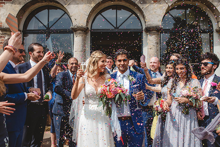 Confetti English Country Garden Wedding Colourful Indian Party https://www.maytreephotography.co.uk/